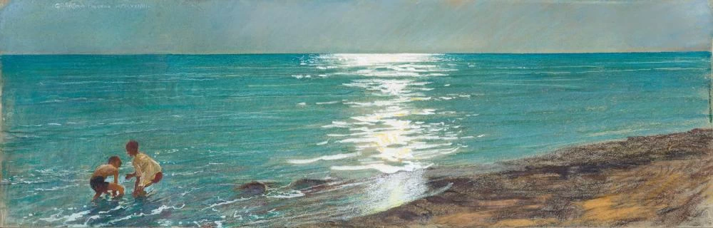 Bambini sulla spiaggia a Fregene